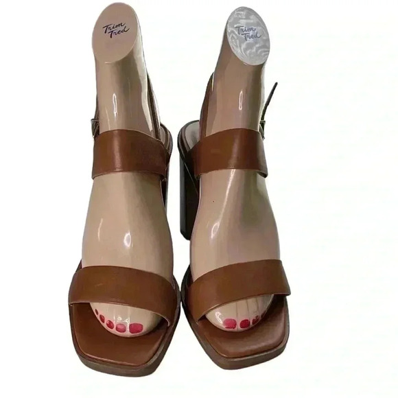 Steve Madden Brown Strappy Open Toe Sandal Size 7 - Picture 2 of 6